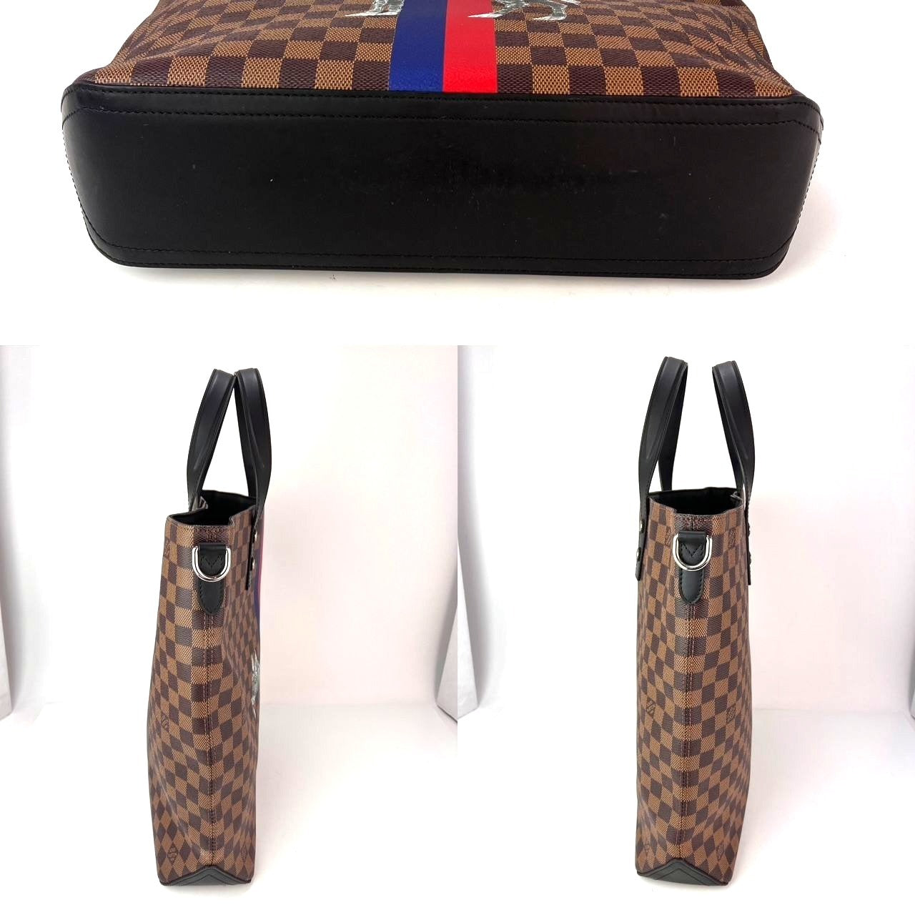 Louis Vuitton Savane Damier Ebene Zebra Atlas Tote