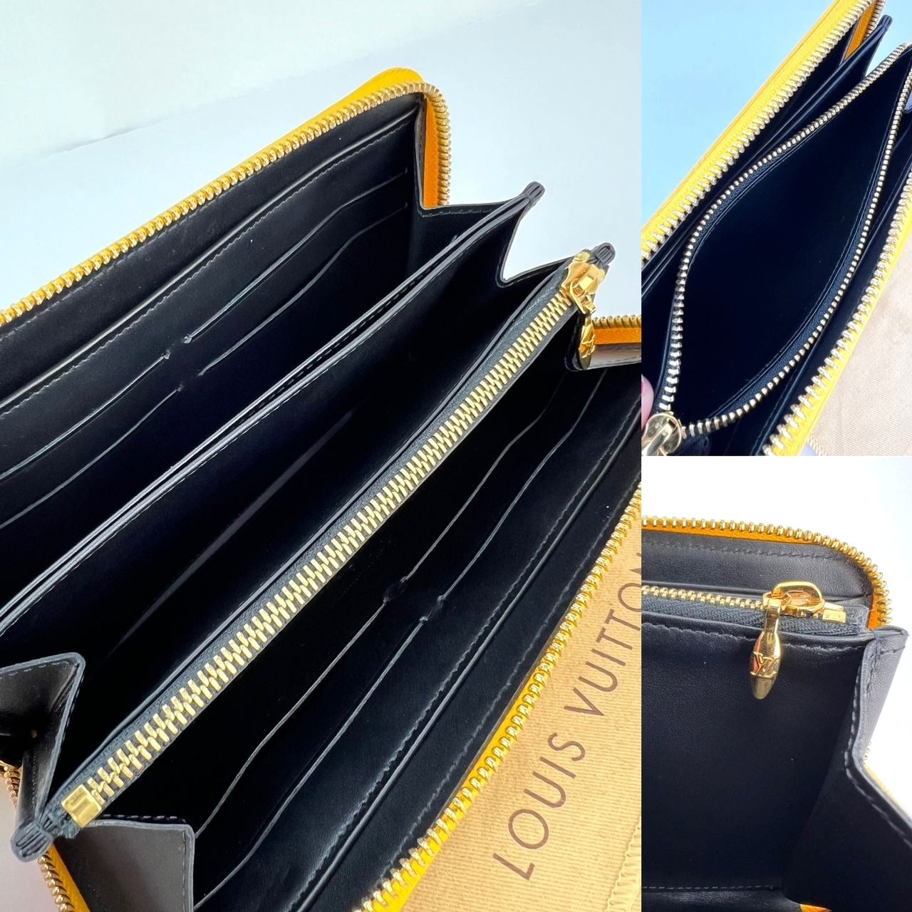 Louis Vuitton Yellow Vernis Patent Leather Kusama Infinity Dots Zippy Wallet