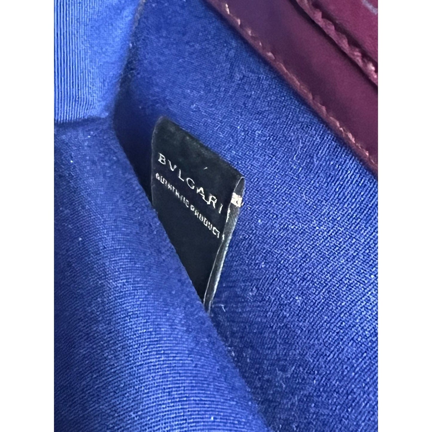 Petit sac bandoulière Bvlgari en cuir de veau Serpenti Forever Snake Prune