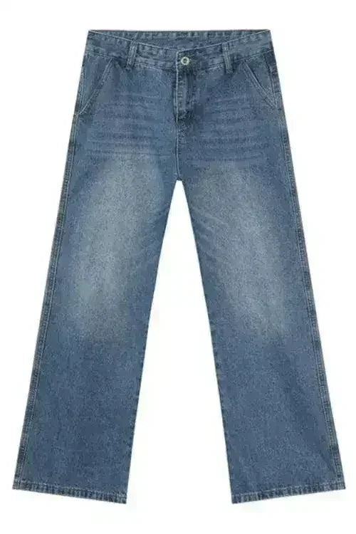 Mid Rise Jeans with Pockets