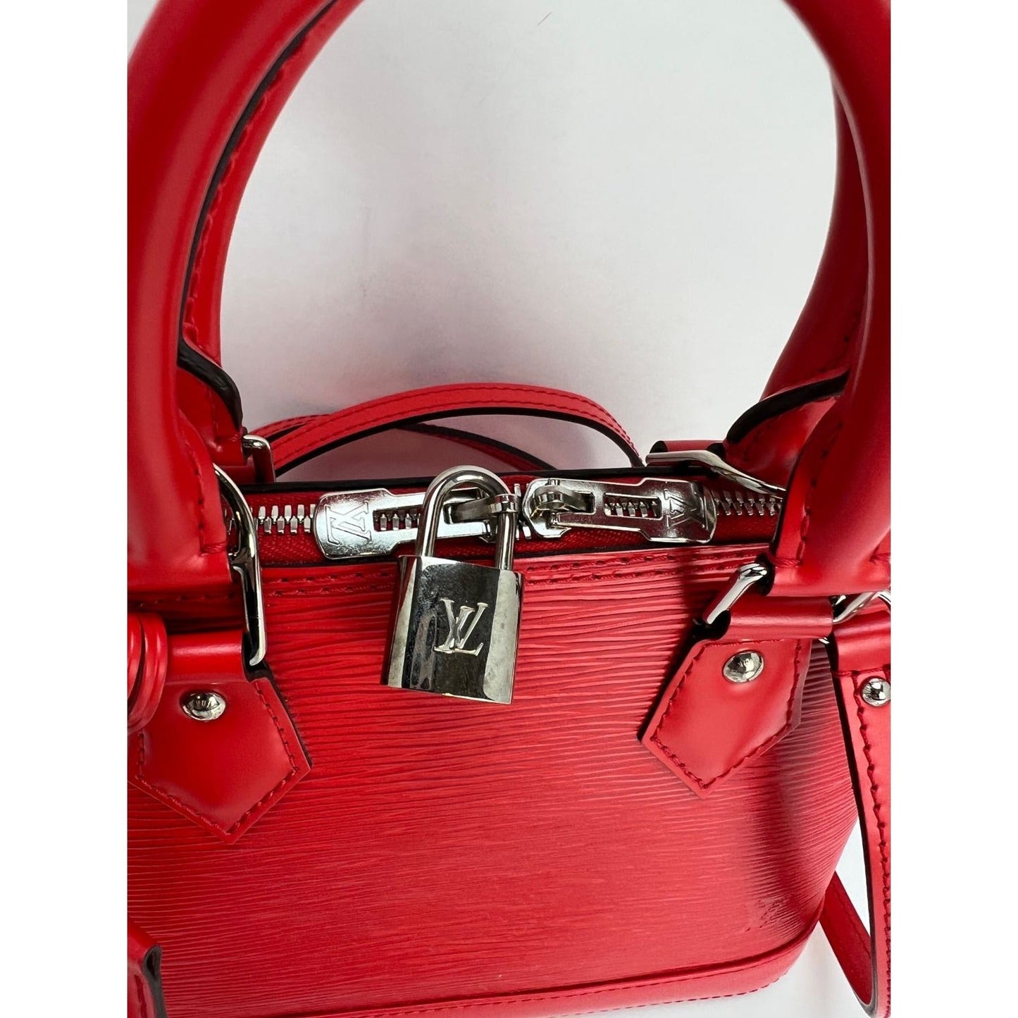 LOUIS VUITTON Alma BB Epi Coquelicot Shoulder Bag
