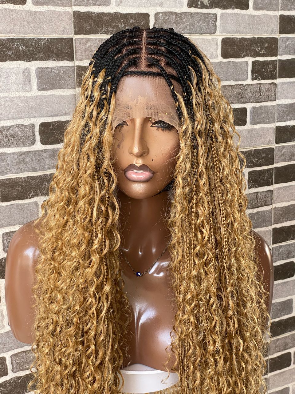 Bohemian Knotless (100% HD Human Hair Lace & Wavy Curls) Tara Collection Lux VIP