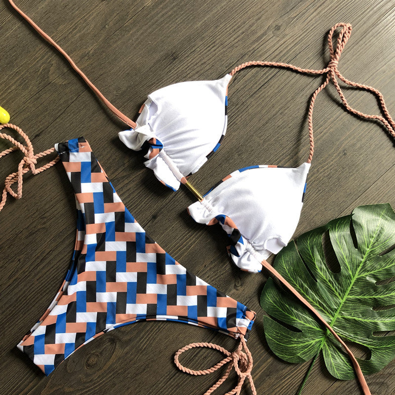 Printed Bikini Tied Swimsuit