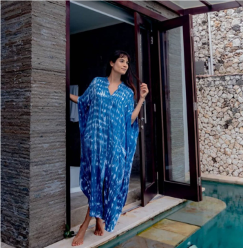 Beach Cover up Loose Button with Pocket Vacation Robe Blouse