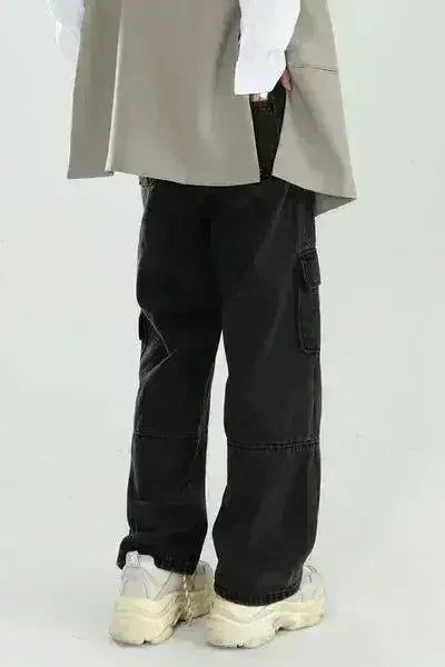 Baggy Cargo Jeans – Cotton Utility Pants with Relaxed Fit