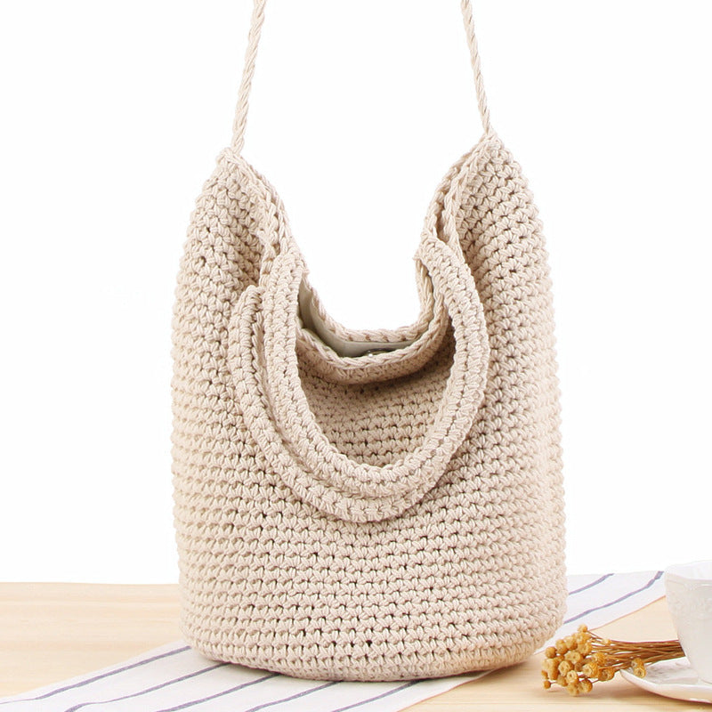 One Shoulder Woven Bag Bohemian Vacation Straw Bag