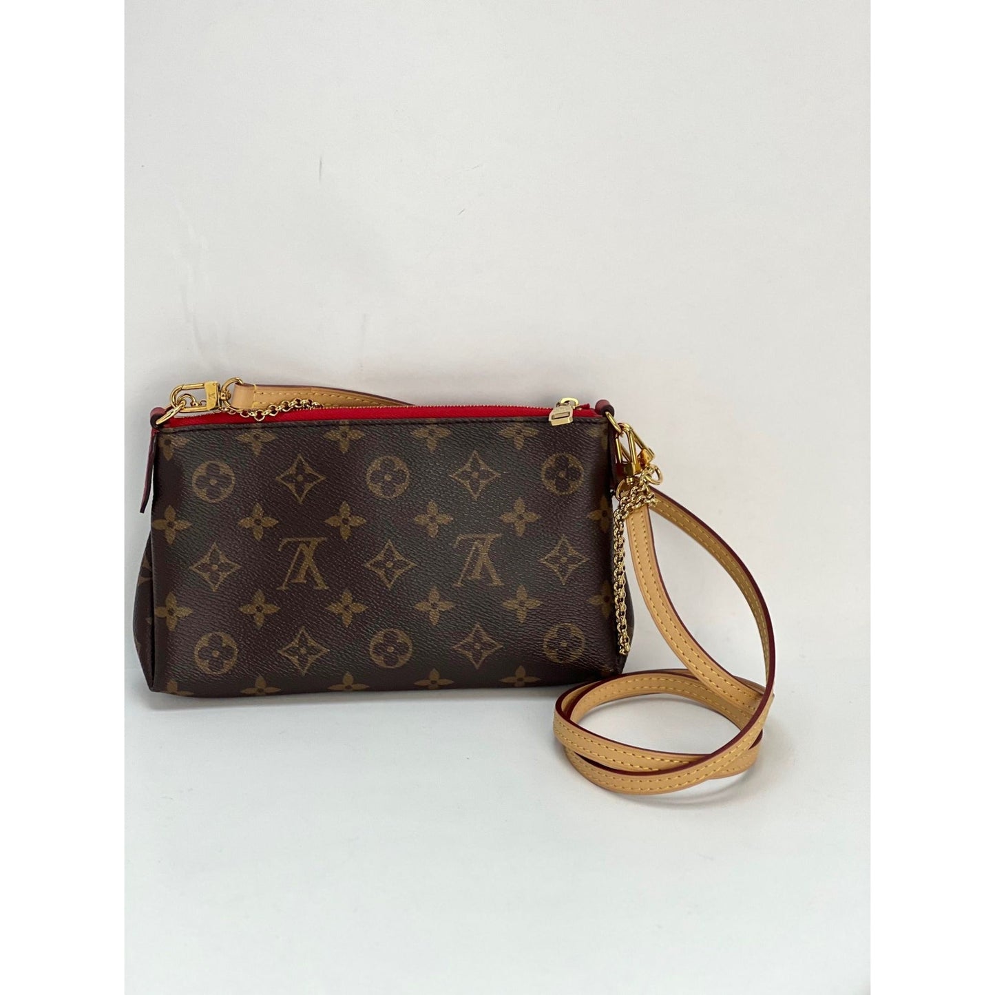 LOUIS VUITTON Pallas Monogram Clutch Cherry Crossbody