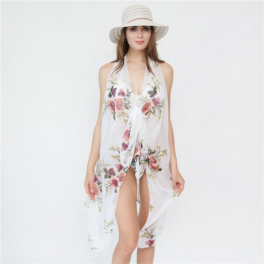 Beach Casual Bikini Jacket Variety Large Floral Holiday Wear Swimwear Cover Up