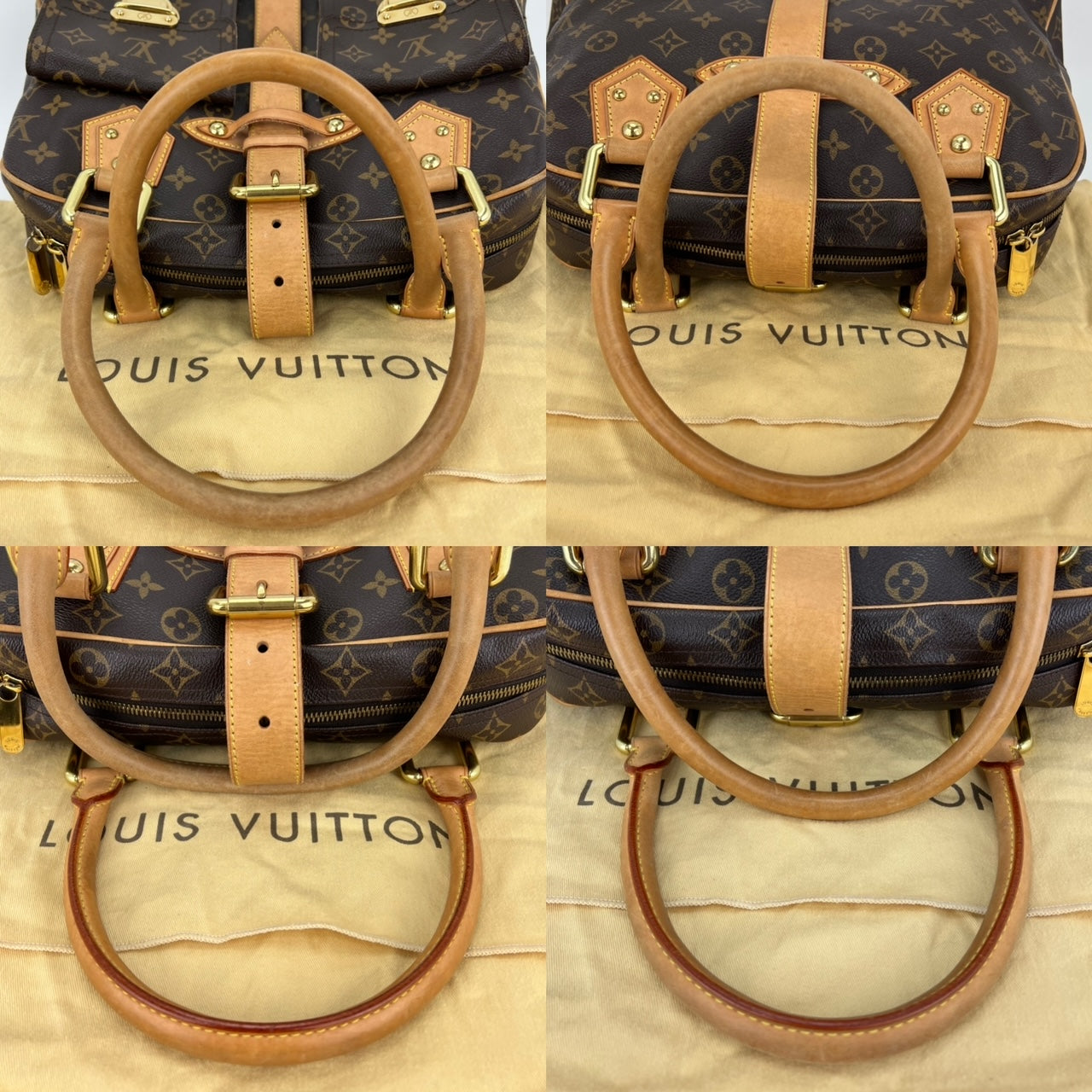 Louis Vuitton Manhattan GM Monogram Canvas Shoulder Hand bag Preowned
