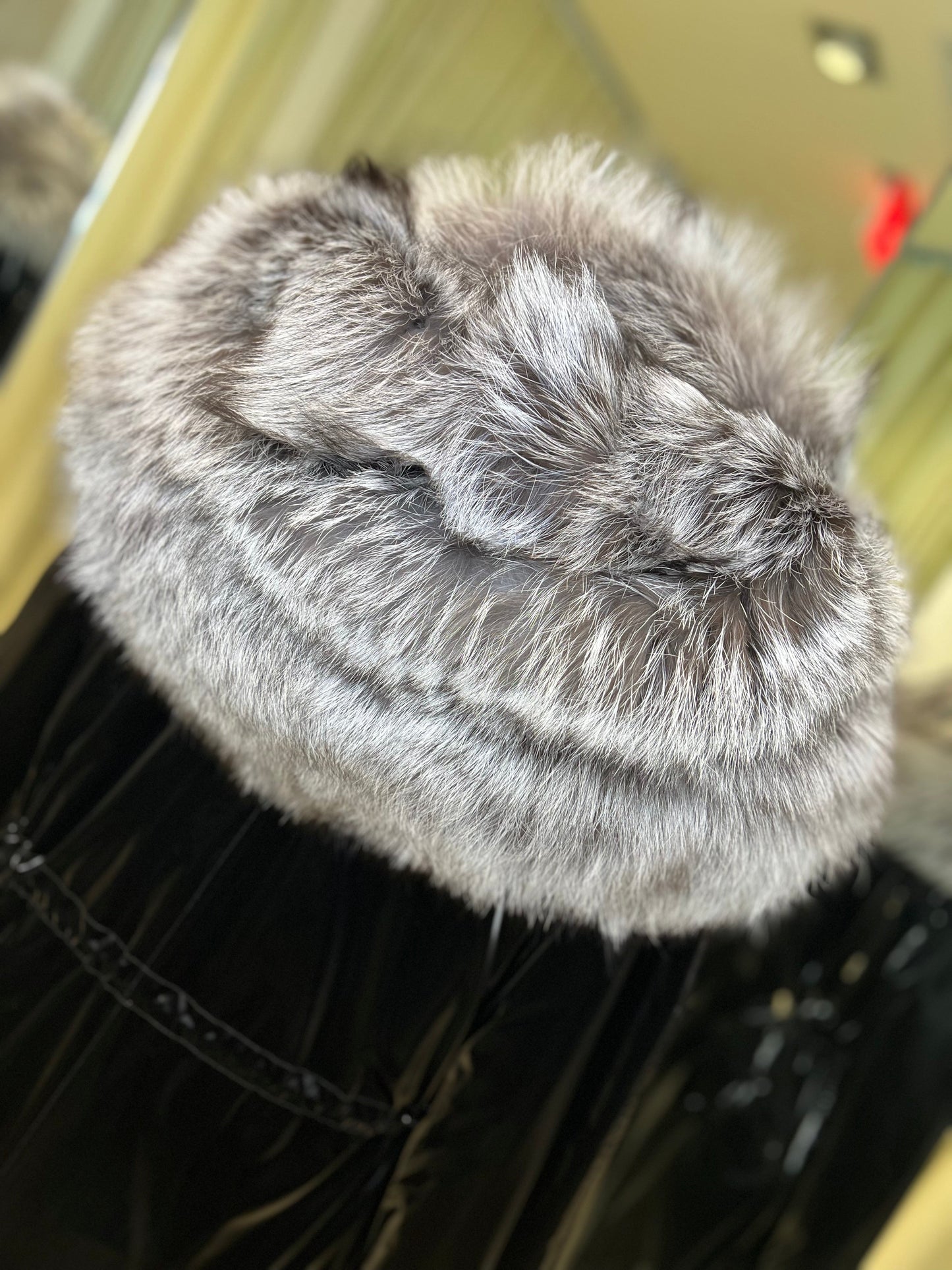 Genuine Silver Fox Fully Lined Hood Rabbit Insulated Parka