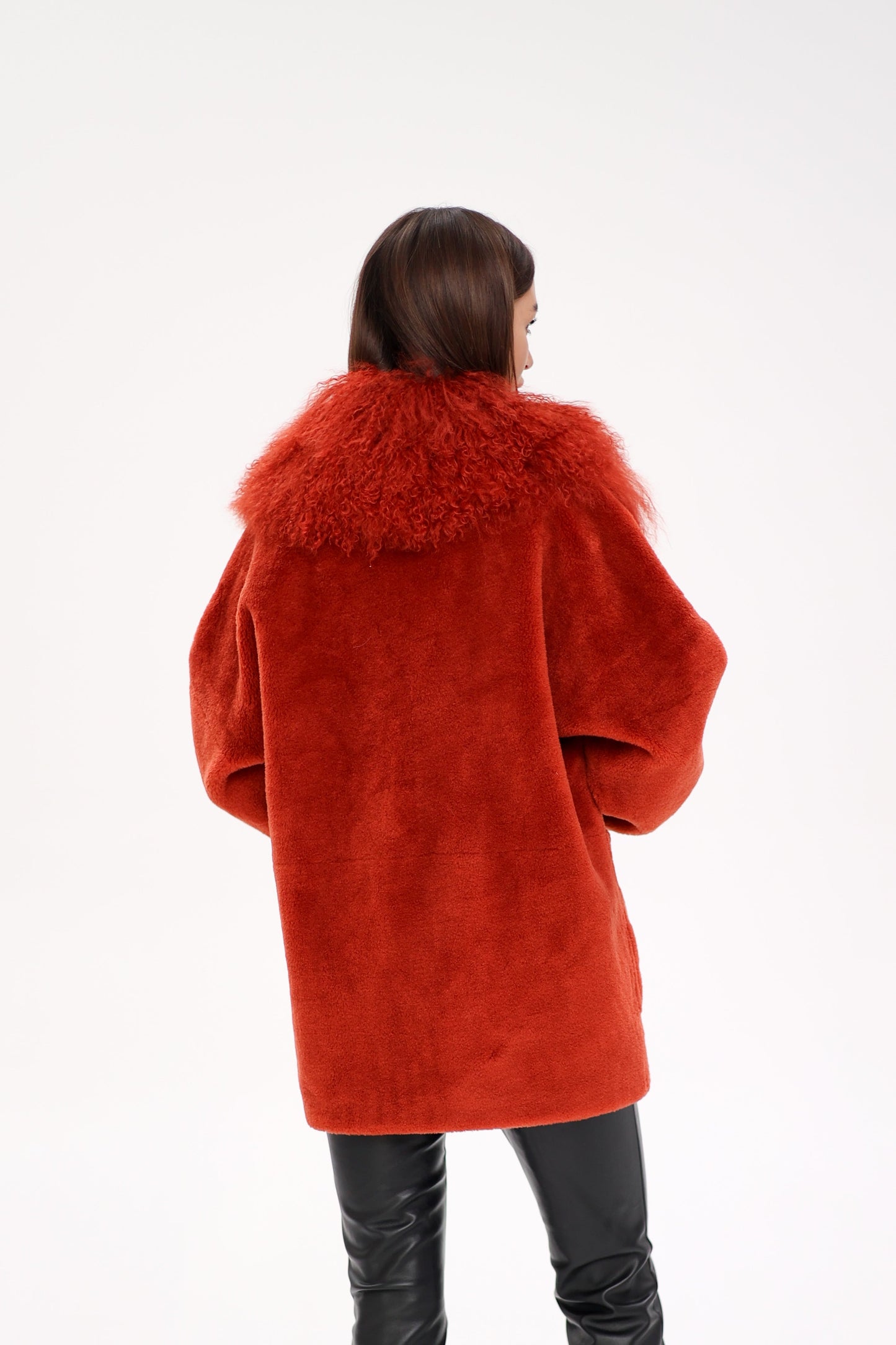 Genuine Lama Fur Peruvian Wool Coat