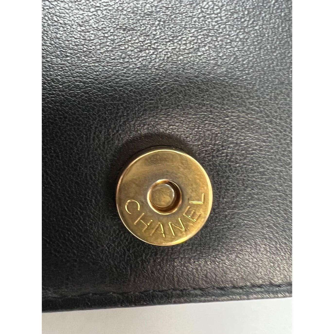 Chanel Caviar Quilted Mini Boy Clutch Wallet on a Chain Black