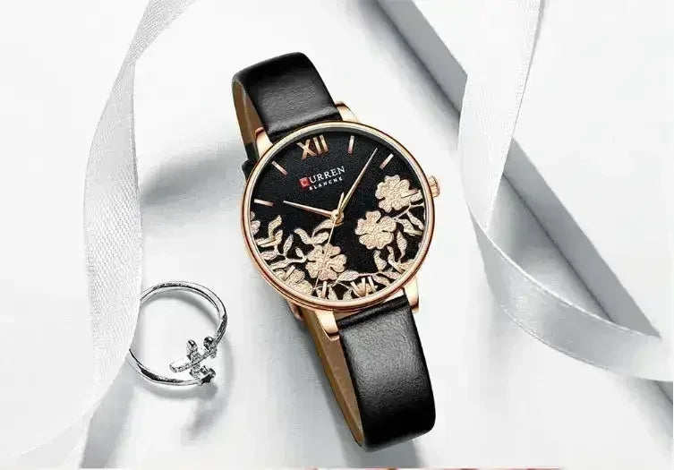 Picturesque Women's Watch | 541253 – Floral Elegance Timepiece