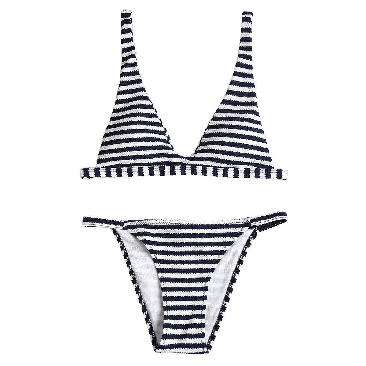 Swimsuit High Quality Striped Sexy Split Swimsuit