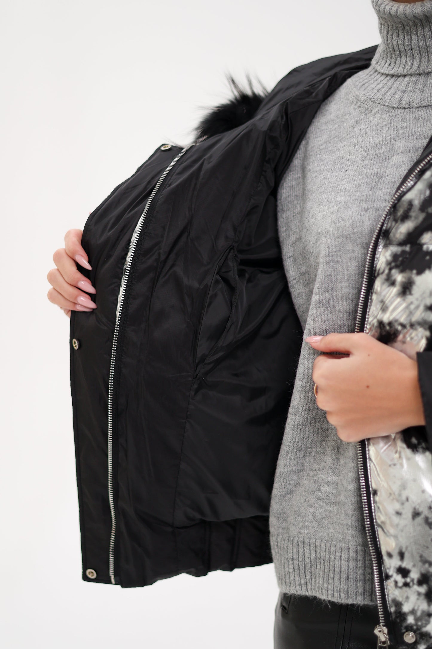 Glacier Fox Collar Down Fill Puffer