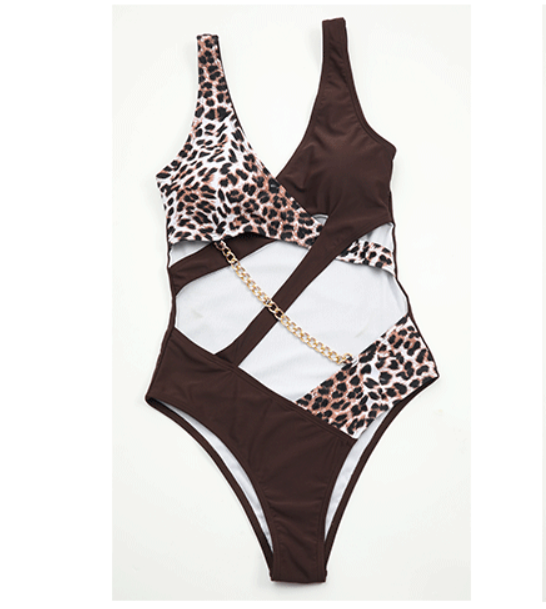 Swimsuit Leopard Print Sexy Siamese Swimsuit