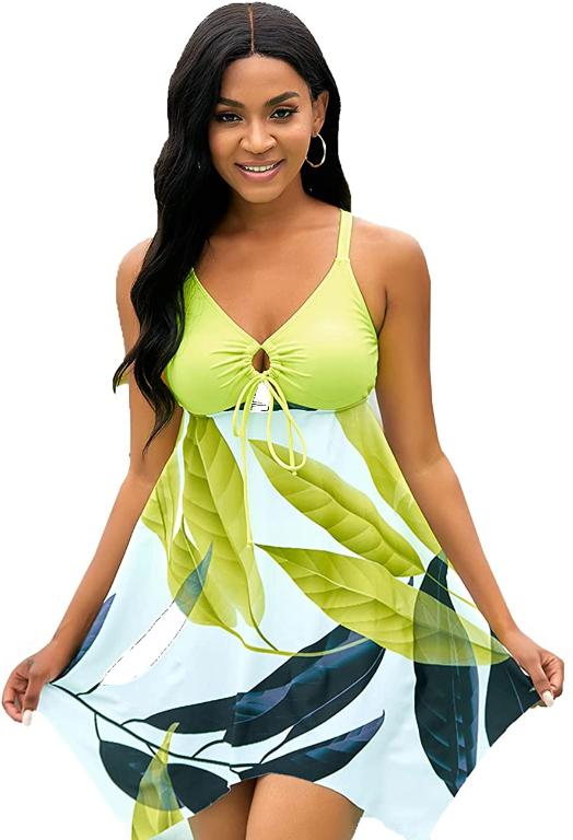 Spring Summer Split Tankini Swimwear