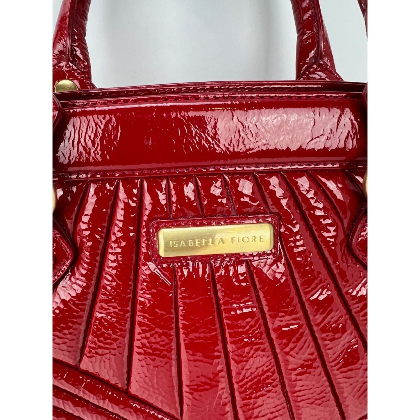 Isabella Fiore Red Patent Leather Hand bag