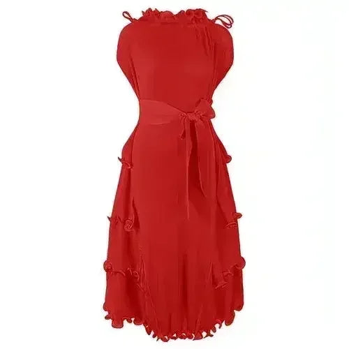 A1. Autumn Short Sleeve Pleated Design Affordable Luxury Fashion