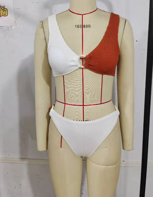 Summer Bikini Sexy Split Special Fabric Bikini Swimsuit Women Spot textured