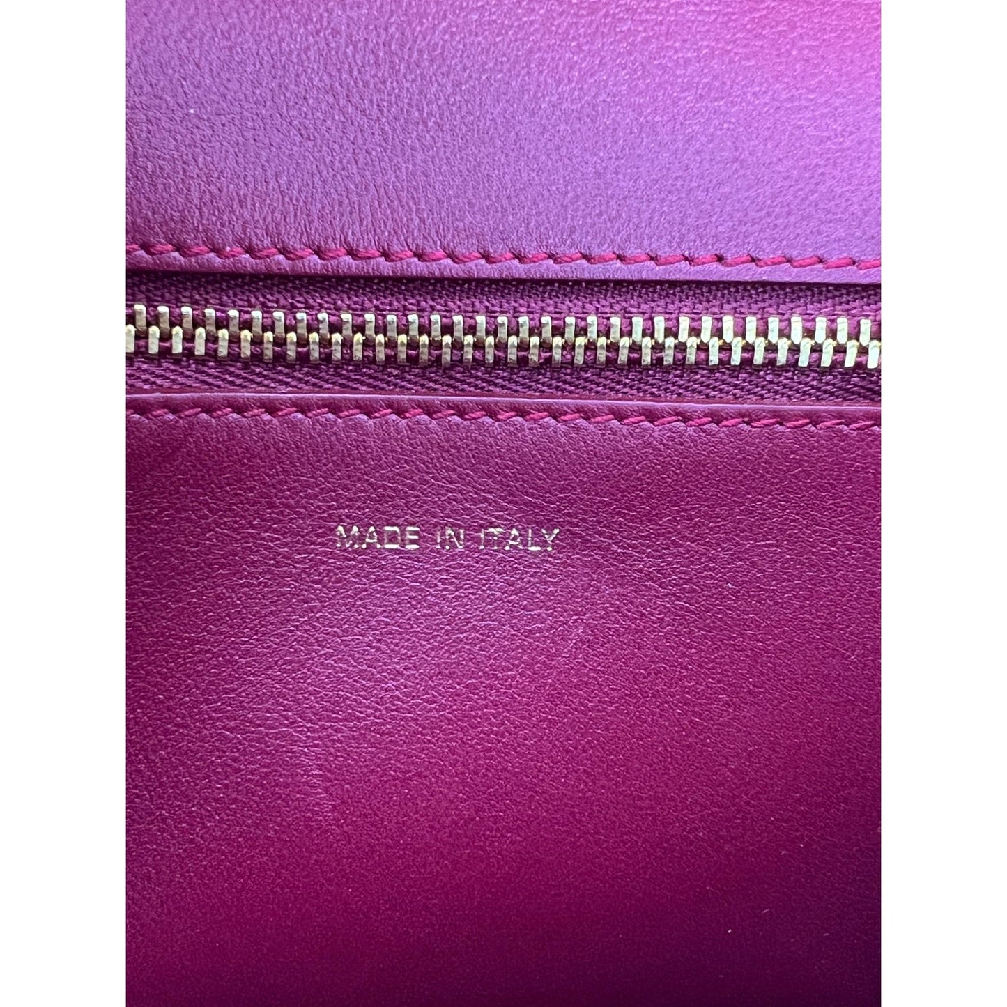 Sac bandoulière Christian Dior C'est Dior Mini Flap en cuir bordeaux