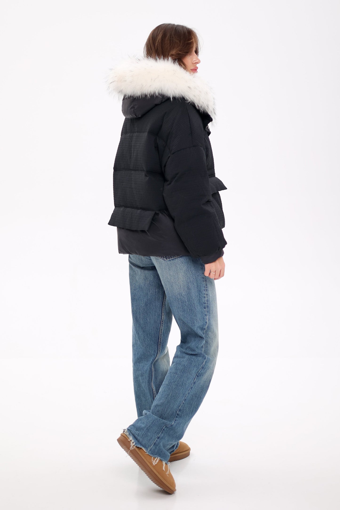 Genuine Arctic Fox Fur Down Fill Parka