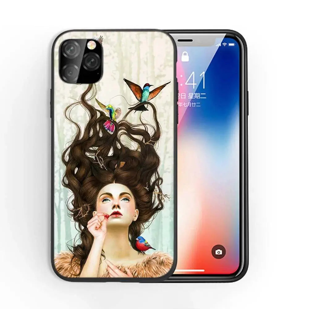 Afro Girls Art iPhone Case
