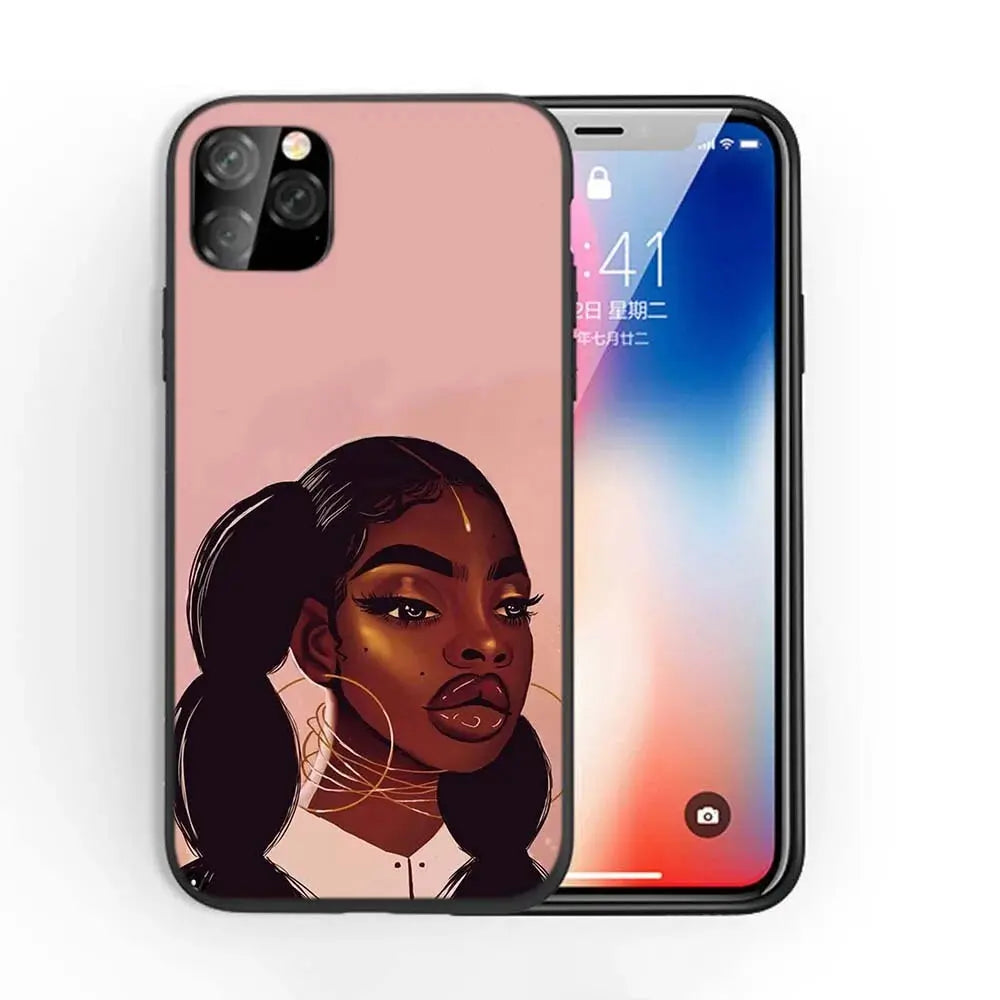 Afro Girls Art iPhone Case