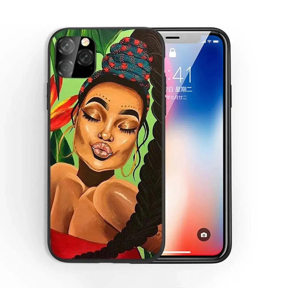 Afro Girls Art iPhone Case
