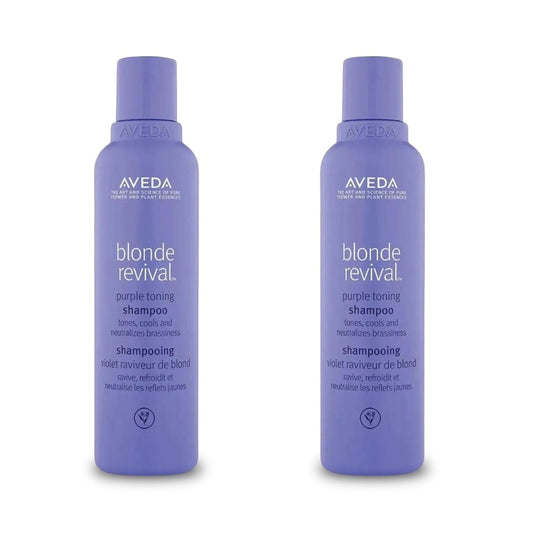 Aveda Blonde Revival Sulfate Free Purple Shampoo 200 ml -2 Pack