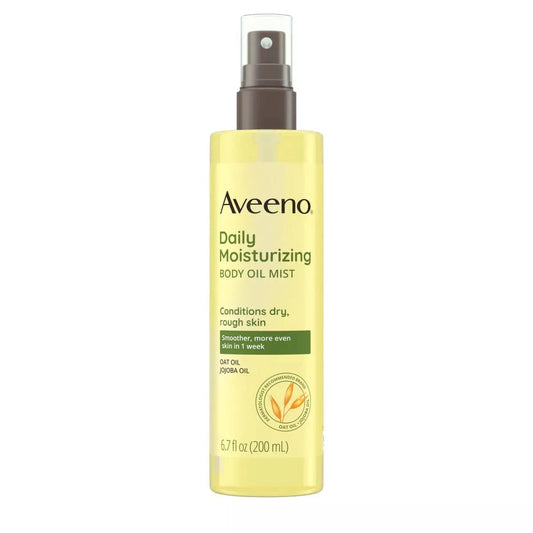 Aveeno Brume d'huile hydratante quotidienne pour peaux sensibles et rugueuses 200 ml