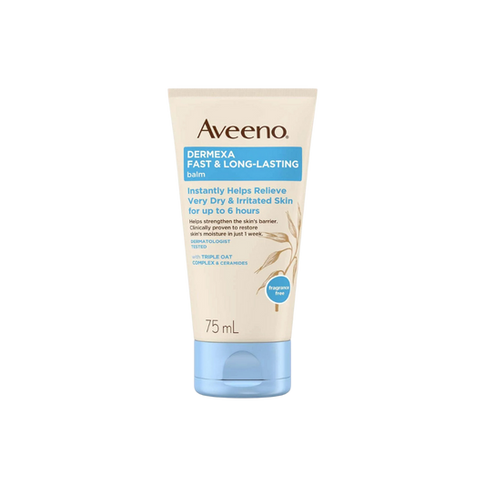 Aveeno Dermexa Baume Rapide et Longue Tenue Peaux Très Sèches 75 ml