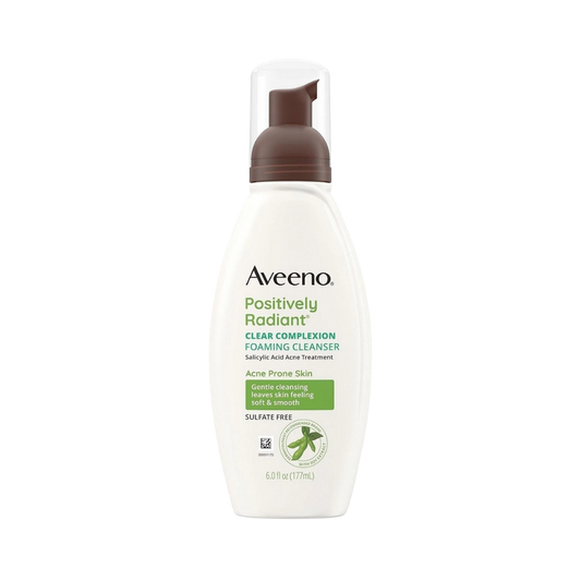 Aveeno Positively Radiant Oil-Free Foaming Facial Cleanser 177 ml