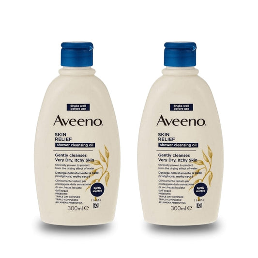 Aveeno  Skin Relief Shower Cleansing Oil - 300ml -2 Pack