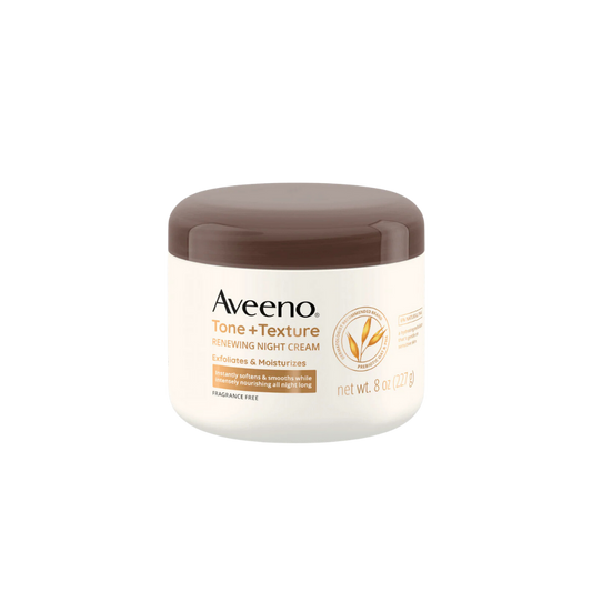 Aveeno Tone + Texture Exfoliating and Moisturizing Night Body Cream 227gr