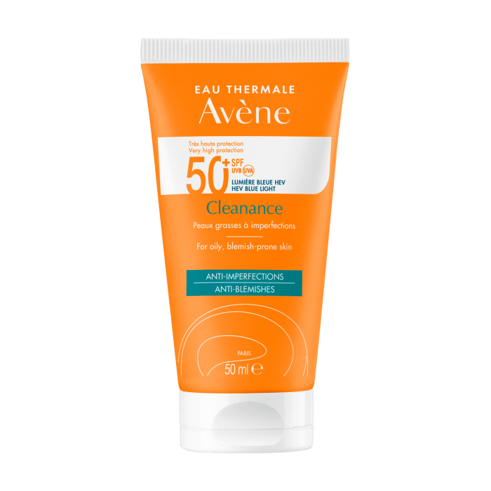 Avène Cleanance Crème Solaire Ultra Légère SPF50+ 50 ml