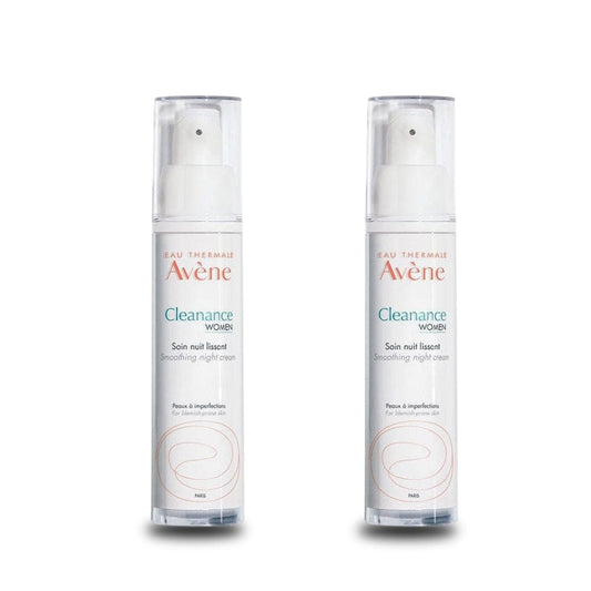 Avene Cleanance Woman Night Care Cream for Irregular Skin 30 ml -2 Pack