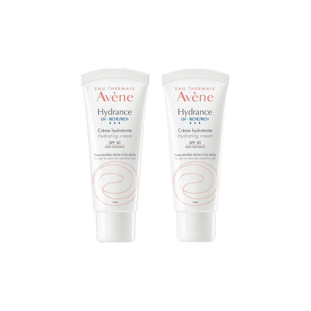 Avène Hydrance Crème Hydratante Riche UV SPF 30 40 ml Lot de 2