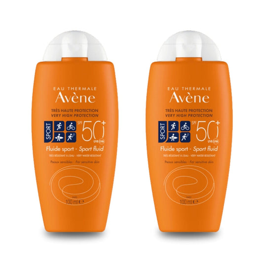 Avene Solaire Fluide Sport Spf 50 Sunscreen 100 ml -2 Pack