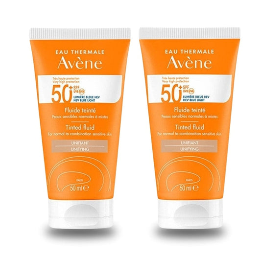 Avene Tinted Fluid SPF50+ Unifying 50ml -2 Pack