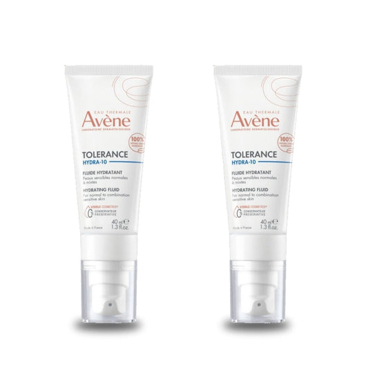 Avène Tolerance Hydra-10 Crème Fluide Hydratante 40 ml - Lot de 2