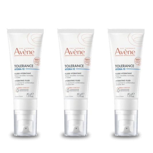Avène Tolerance Hydra-10 Crème Fluide Hydratante 40 ml - Lot de 3