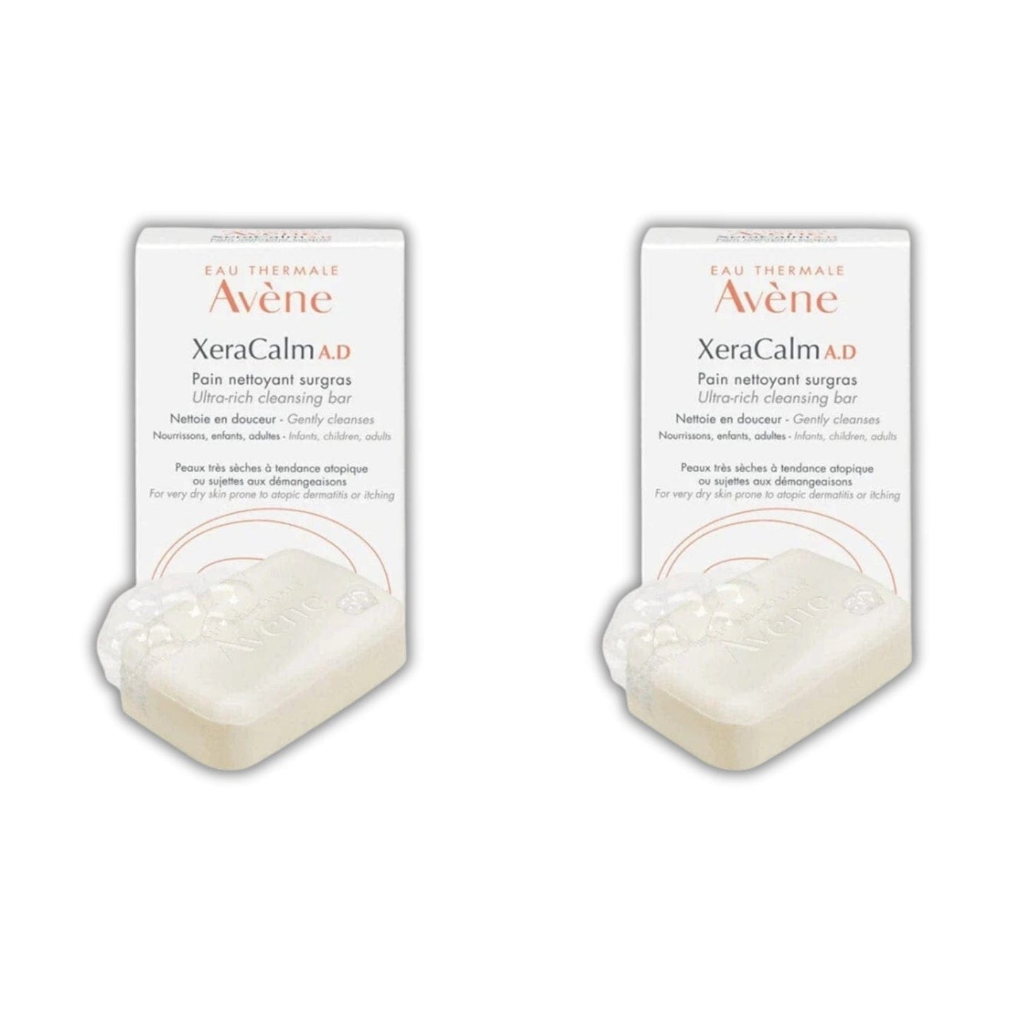 Lot de 2 savons nettoyants ultra-riches Avène XeraCalm AD 100 g