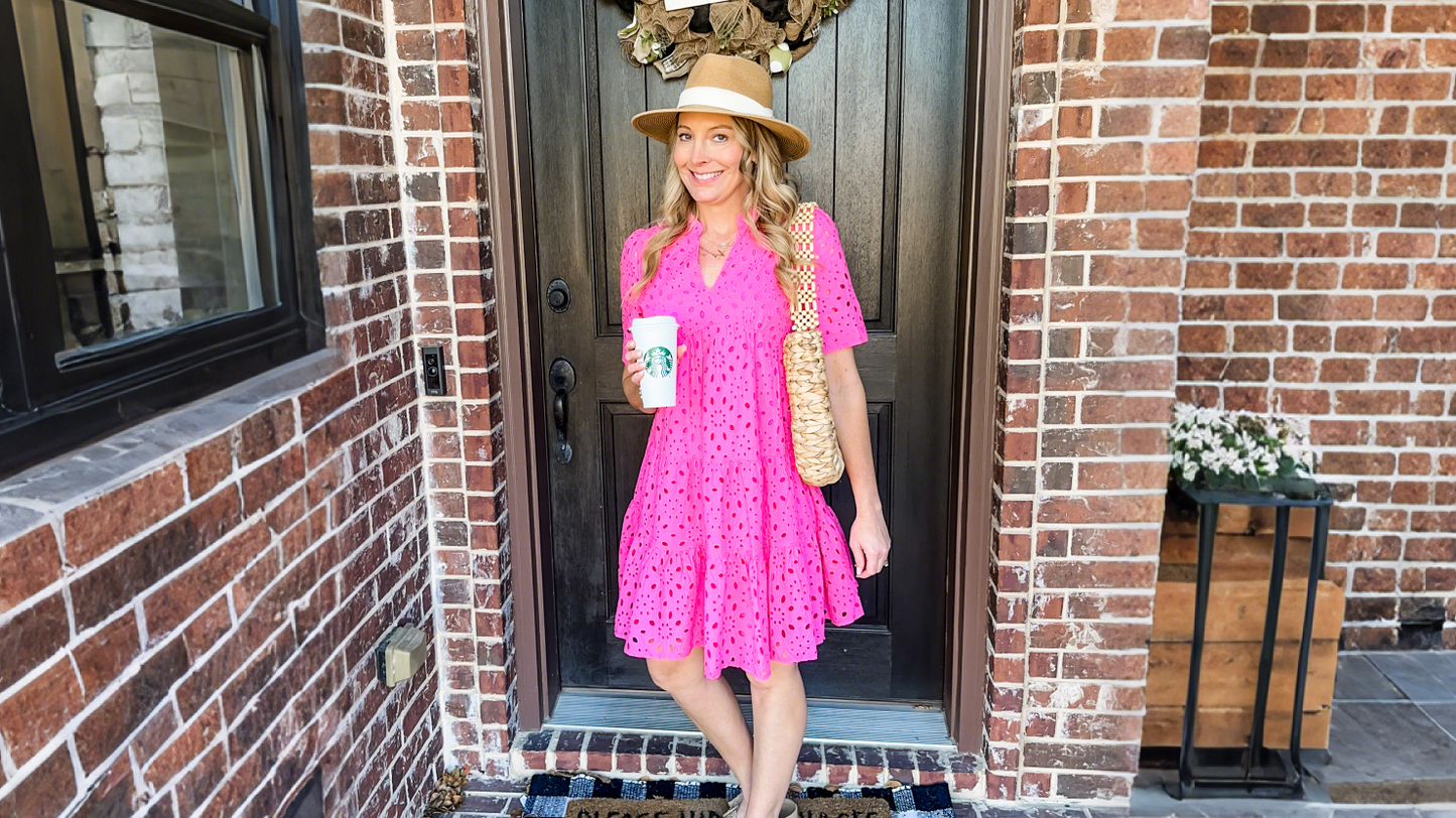 Easter Dress Women - BTFBM Womens Boho Summer Dresses 2025 Resort V Neck Short Sleeve Hollow Out Lace Ruffle Casual Beach Mini Vacation Dress