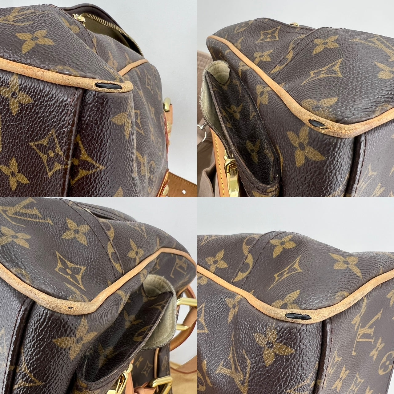 Louis Vuitton Manhattan GM Monogram Canvas Shoulder Hand bag Preowned