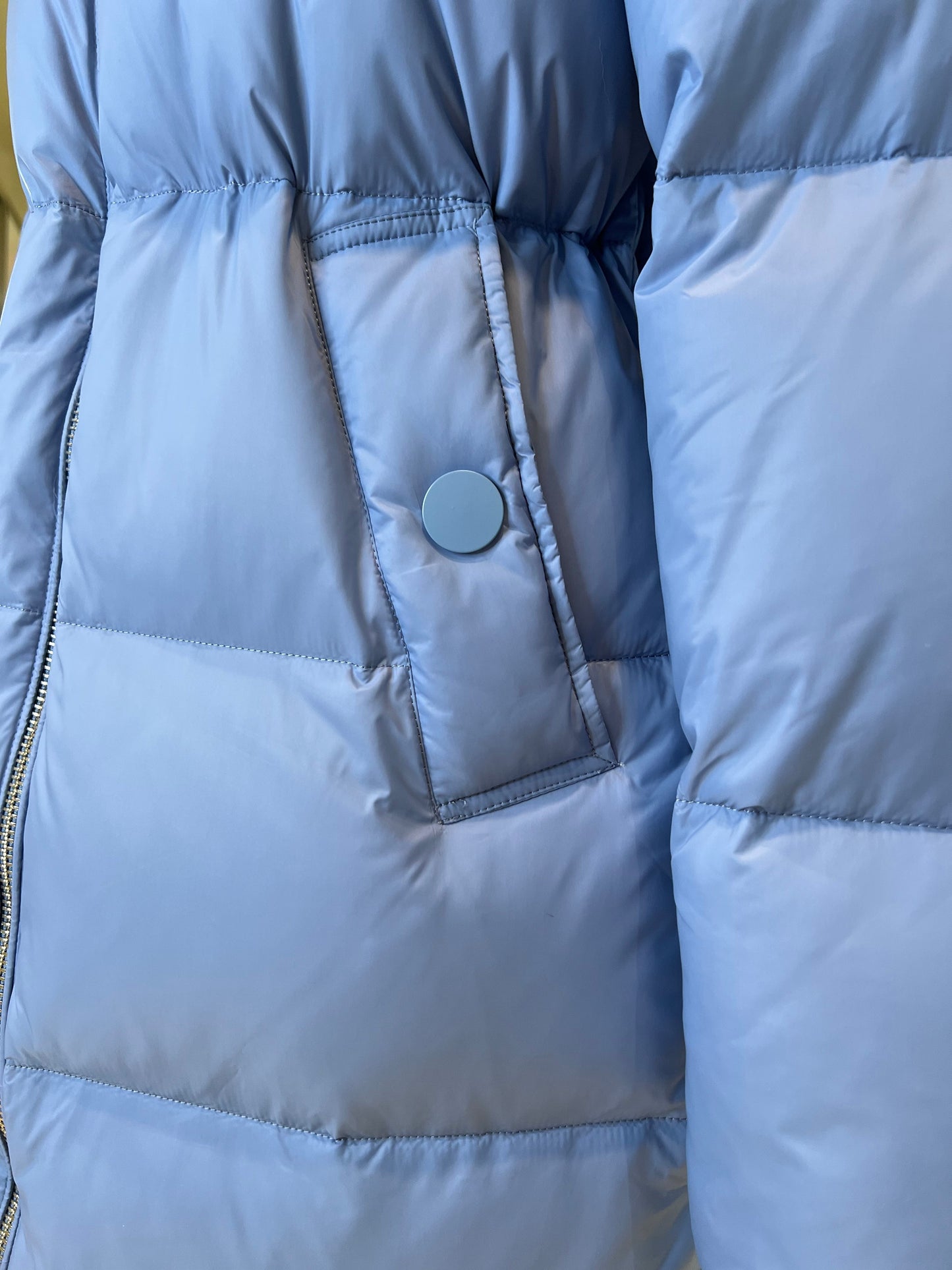 Mirabelle Genuine Silver Fox Fur Down Fill Coat