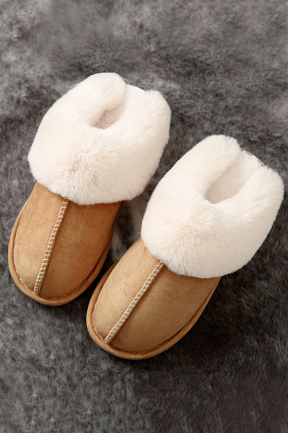 Molly Plush Suede Winter Home Slippers