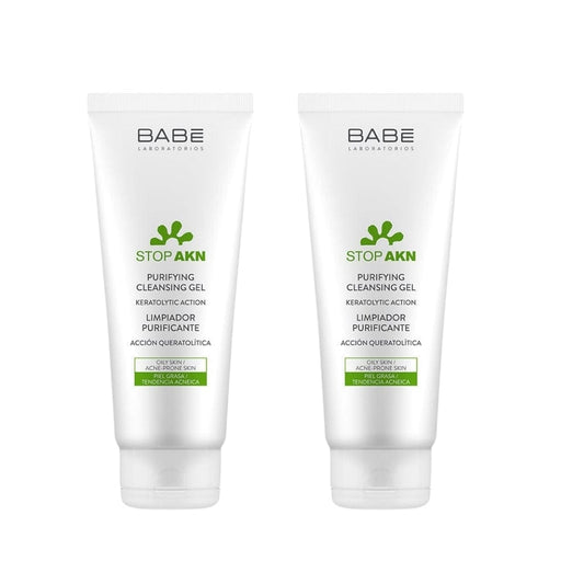 Babe Stop-Akn Purifying Facial Cleansing Gel 100 ml -2 Pack