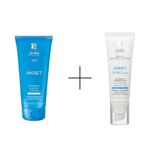 BioNike Aknet Gel Nettoyant Purifiant 200 ml + Bionike Aknet Dermocontrol 40 ml