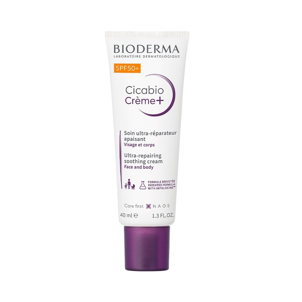 Bioderma Cicabio Crème+ SPF50 Réparatrice Apaisante - Crème Réparatrice et Protectrice 40 ml